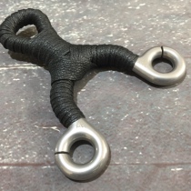 Non-polar slingshot days 440c 304 stainless steel straight plate round eye stone wash leather gluten rubber tube Tianya bow authorization