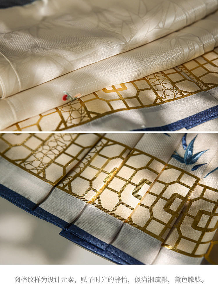 Китайцы одежда наборы 钟灵毓秀  竹枝词 圆领半袖 潇湘竹影