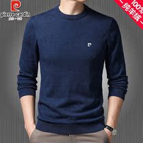 Pilkardan cashmere sweatshirt male spring autumn season round collar sweater with thin undershirt middle-aged mens high-end wool t-shirt