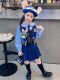 [Authentic Judy] Girls' Autumn Bunny Police Officer Outfit Children's Stylish Jk Skirt Lolita Princess Dress