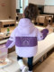 Girls' down Jacket, White Duck down Winter Clothing, New Children's Kuromi Jacket, Three-In-One Detachable Windproof Jacket