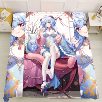 Customized anime Genshin peripheral sheets Ganyu Walnut Yae Shenzi engraved cartoon two-dimensional quilt single double enlarged