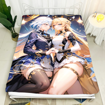 Customized Funina peripheral anime original god water god bed sheet mattress cover single bed sheet student sheet protection cover