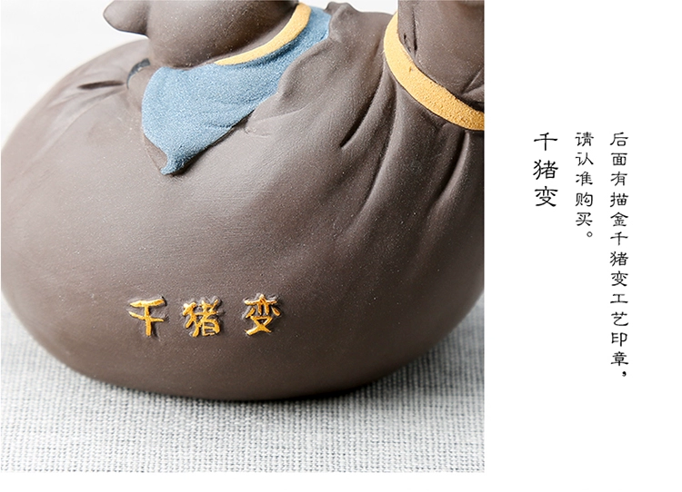 Cá nhân hóa mini thủy canh năm heo hoàng đạo sáng tạo trà trang trí vật nuôi cửa hàng bàn trà khay trà trà lễ bình hoa - Trang trí nội thất