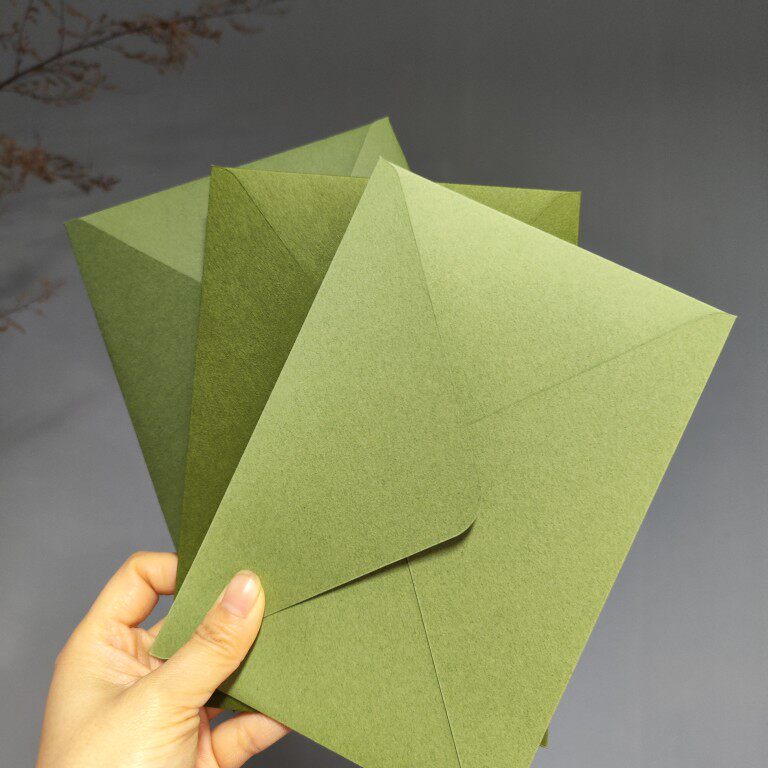 Wedding Bronzing Invitation Envelope Personality Creative Custom Invitation Wedding Post LOGO Bronzing Pattern Match Set High-end High-end