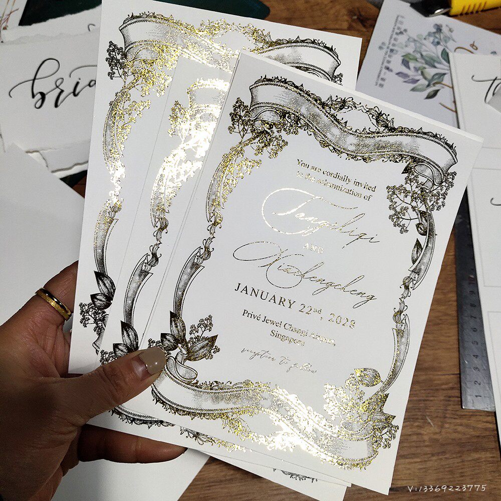 Valentine's Day greeting card invitation to Cambodia Birthday card customize New Year's hot European vintage blank card