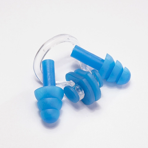 Силиконовые ушные наклейки, беруши, носовой зажим, мягкий защитный комплект для ушей для плавания