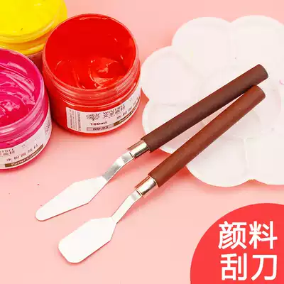 Scraper Single pigment scraper gouache pigment toning knife Acrylic scraper Texture knife Oil painting stick Art scraper soft