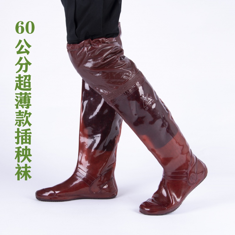 Lower field Transplanting Shoes shoes Soft bottom Transplanting Shoes Paddy Field Soft Bottom Medium-high Drum Over Knee Waterproof Boots Male and female water field boots Water Shoe rice