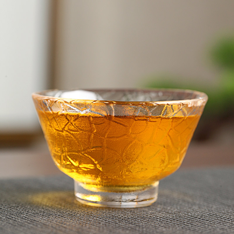 Tang Thickening Heat Resistant Transparent Glass Pint Tea Cup Small Tea Cup Gong Fu Tea With Master's Cup Ear Cup Tea Bowl Home Cup-Taobao