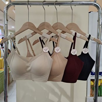 Autumn and winter style brushed seamless back bandeau bra