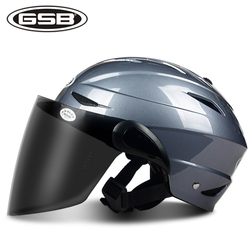 GSB electric car safety cap summer male and female super light safety cap electric vehicle sun breathable anti-UV pass