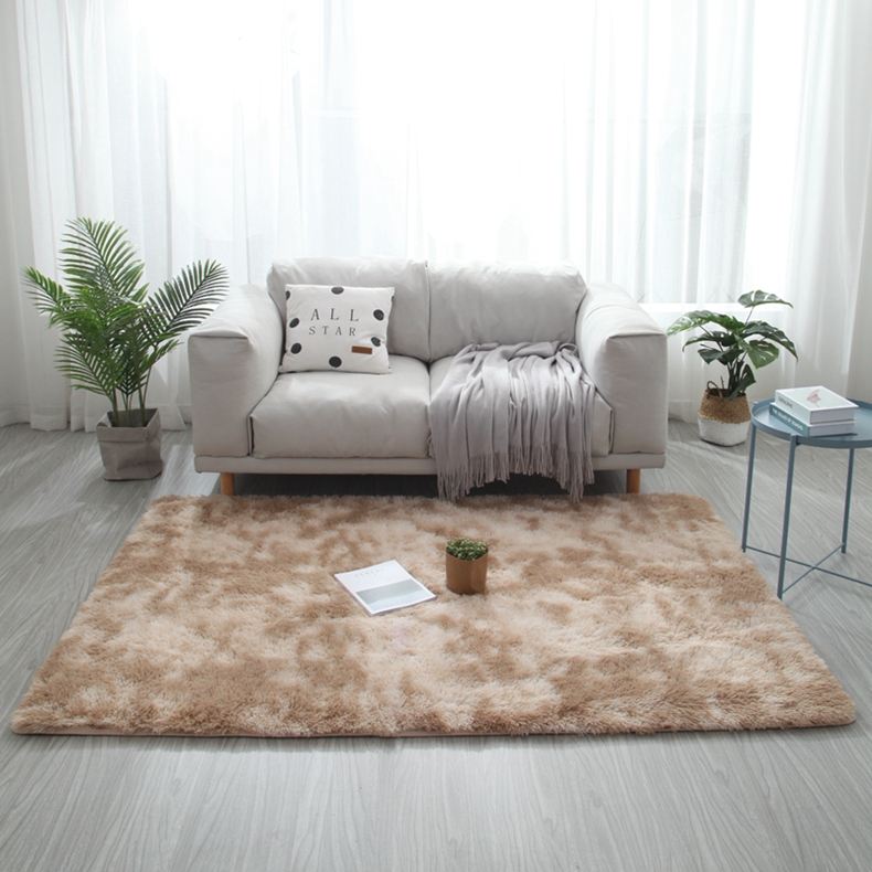Thảm phòng ngủ đầy đủ của phòng sang trọng đầu giường phía trước chăn in lưới phòng khách màu đỏ bàn cà phê pad độ dày sàn mat - Thảm thảm trang trí phòng ngủ