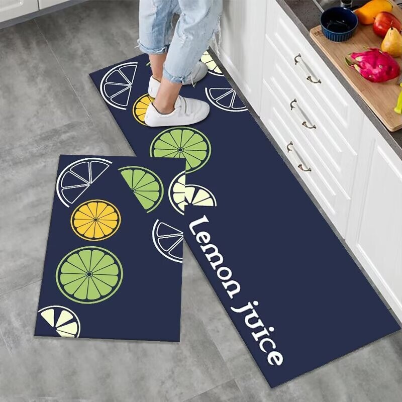 Diatom mud household kitchen floor mat, anti-slip, anti-oil, wipeable and wash-free carpet, new dirt-resistant and waterproof special carpet mat