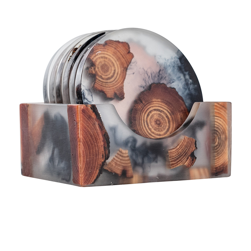 Pine resin cup mat tea sets accessories tea domestic cup mat bamboo bamboo kung fu tea saucer pad