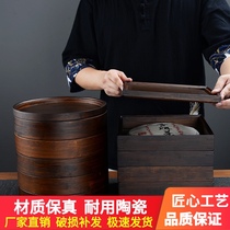 Puer tea storage box tea pot tea knife tea cake shelf bamboo multi-layer superimposed Chinese tea ceremony accessories tea tray