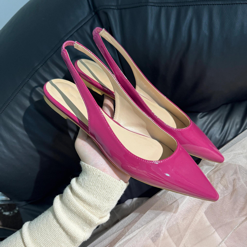 Zhou Ziran Style Sandals for Women, 2025 Summer New Model, Closed-Toe Pointed Flat Low-Heeled French-Style Very Pretty Shoes Zhou Ziran Style Sandals for Women, 2025 Summer New Model, Closed-Toe Pointed Flat Low-Heeled French-Style Very Pretty Shoes