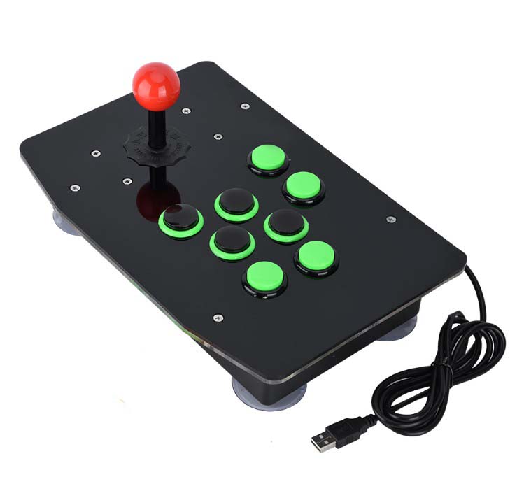 USB mới không chậm trễ Arcade điều khiển trò chơi chiến đấu rocker tay cầm chơi game fo4