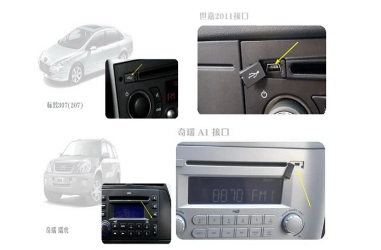 14 máy CD Tianqi Qijun mới Cáp USB âm thanh xe hơi DVD điều hướng xe mini mini U bộ chuyển đổi cáp - Âm thanh xe hơi / Xe điện tử máy hút bụi xe hơi bosch