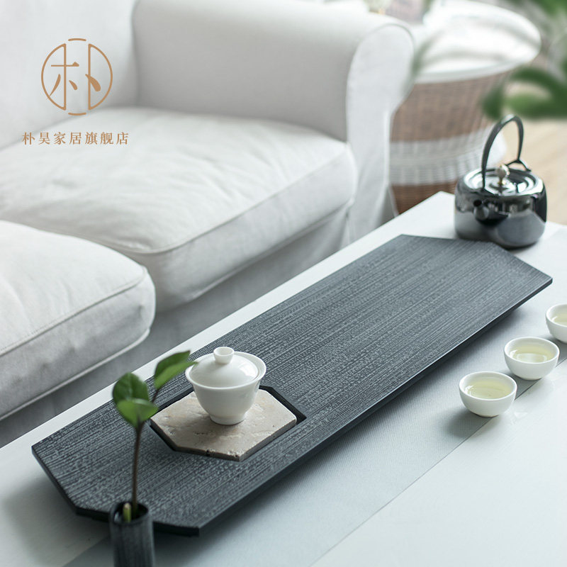 Park Hao Natural Gongfu Tea tray Whole Natural Urkin Stone Tea Tray Stone Tea Sea Home Tea Set Personality Tea Table