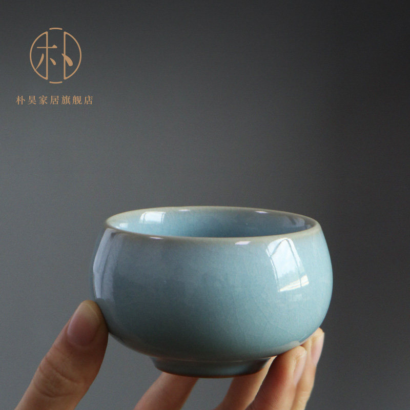 Yu kiln tea cup master cup hand cup ceramic cup tea cup cup cup cup of tea lake green porcelain JingdeTown Yceramic Kungfu tea