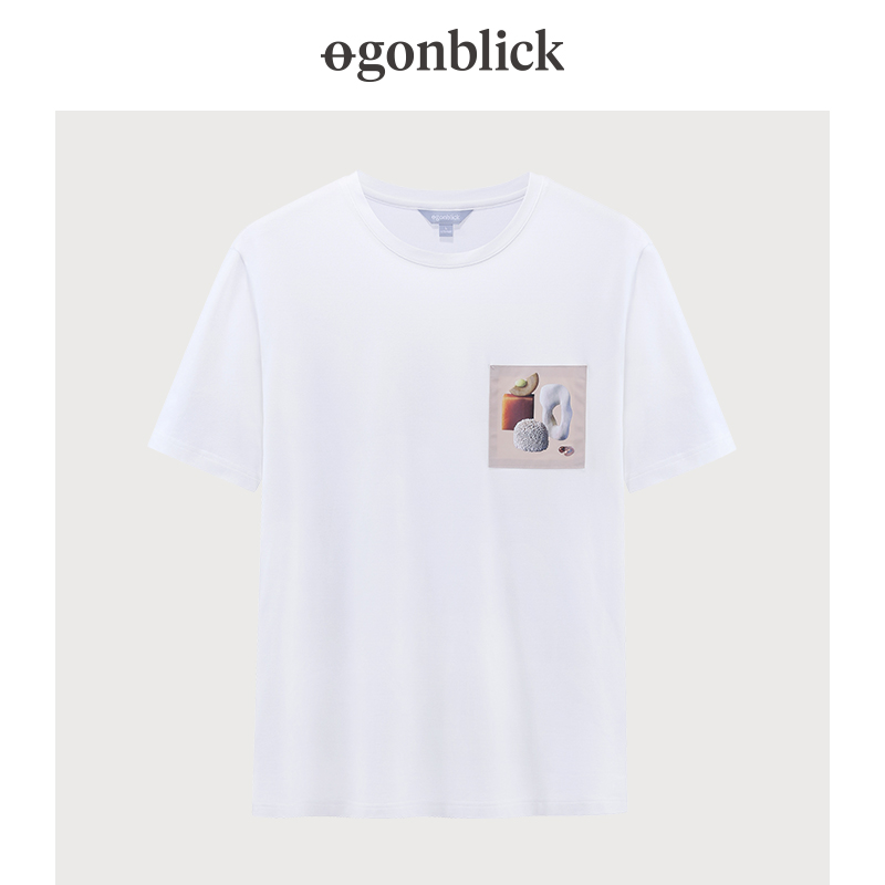 Nordic Moment Short Sleeve T-Shirt Male Summer Tide Sign Clothes For Undershirt White Boys Summer Easy Lovers