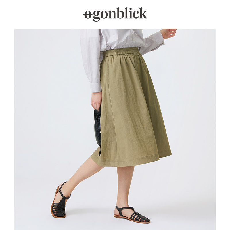 Nordic Moment Tightness Waist Half Body Skirt Woman Autumn Summer New Fashion High Waist Display Slim Fit in a long version