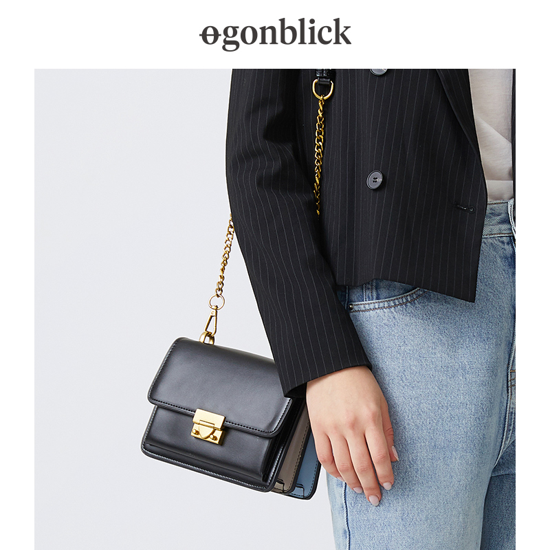 Ogonblick Nordic Moment Women's Bag Wave Chain Pack Fashion 100 Hitch Satchel Bag single shoulder bag square bag
