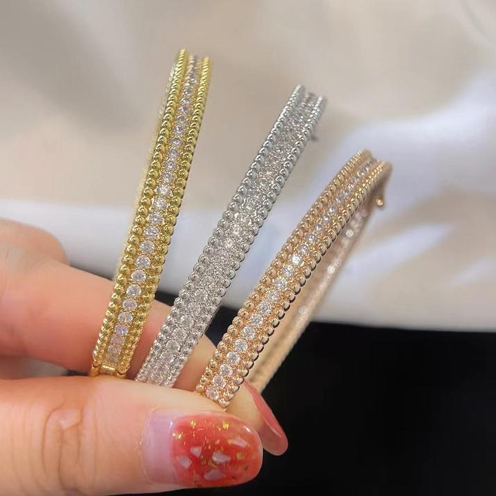 18K Rose Gold Bracelet for Women, Perlee Series, Accessible Luxury Niche Design, High-End Accessible Luxury Fashion Bracelet for Women 18K Rose Gold Bracelet for Women, Perlee Series, Accessible Luxury Niche Design, High-End Accessible Luxury Fashion Bracelet for Women