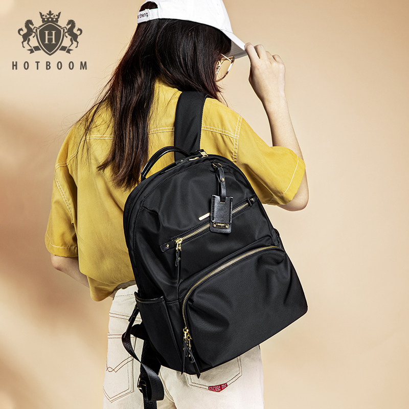 Shoulder bag female 2021 new canvas travel backpack Oxford textile simple fashion Korean edition student school bag computer bag
