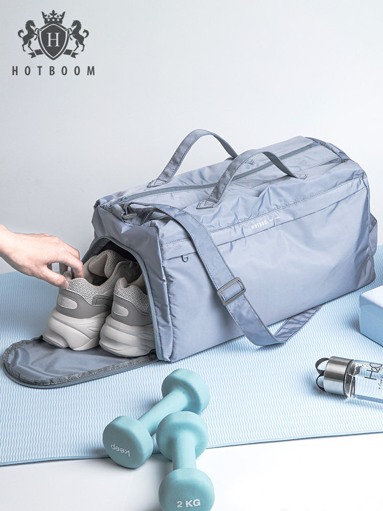 Fitness bag Female dry and wet separation sports bag Yoga swimming Light luggage portable large capacity small short-trip travel bag