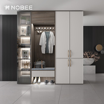 Mengxin series walk-in wardrobe customized solid wood E0 environmental protection bedroom furniture customized modern new Chinese style
