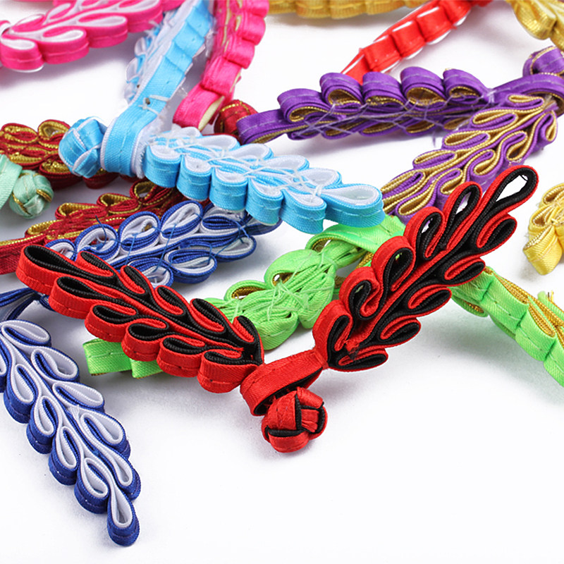 Disc Clasp with Disc Retro Qipao Qipao Buttons of Chinese Chinese Bilateral Leaves Handmade Clothes National Wind Women Don tints accessories