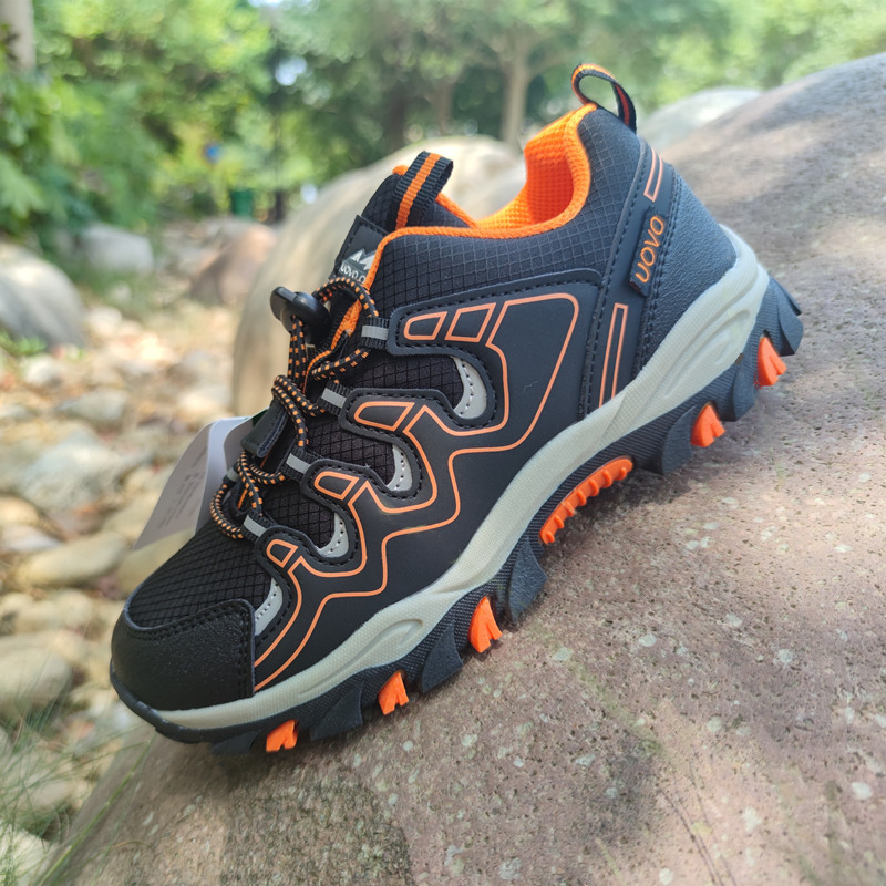 Uovo Kidsren's Hiking Shoes, Hiking and Hiking Sports Shoes for Boys and Girls, Breathable, Waterproof, Non-Slip, Low-Top Spring and Summer Outdoor Shoes