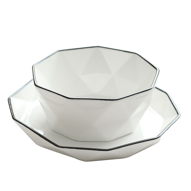 The Home of a single bowl bowl bowl salad bowl dish dish simple ceramic tableware web celebrity ins plate new northern Europe