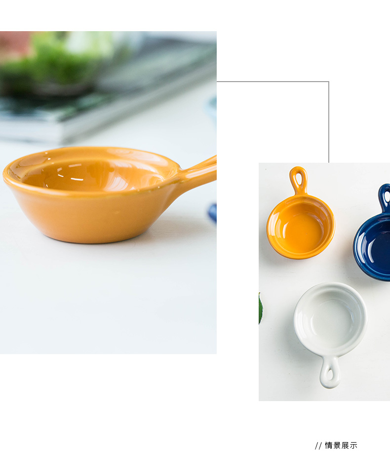 Creative dish, high - temperature ceramic baking bowl pudding household sauce dip seasoning little jealous dish dishes flavor dishes