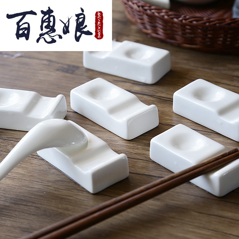 (niang put chopsticks holder 10 tangshan chopsticks home European ceramic chopsticks holder frame creative kitchen table chopsticks