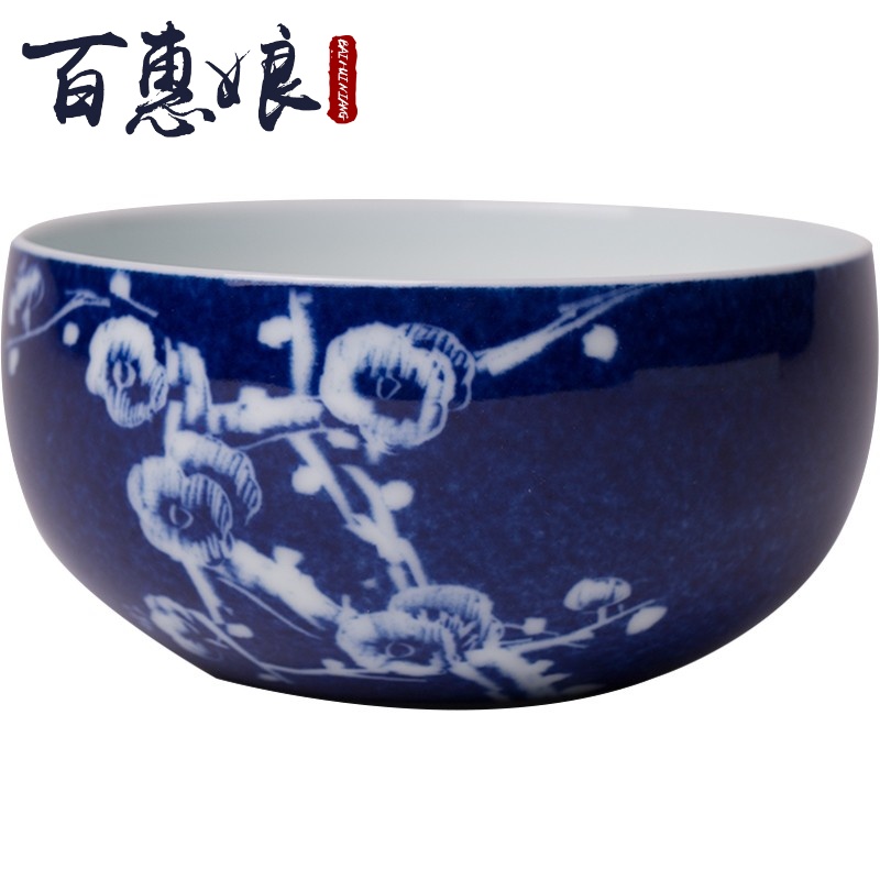 (niang jingdezhen all hand - made with blue glaze hand - cut zen master cup cup sample tea cup cup of restoring ancient ways