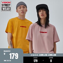 VISION STREET WEAR men and women with the same printing loose trend short-sleeved couple T-shirt