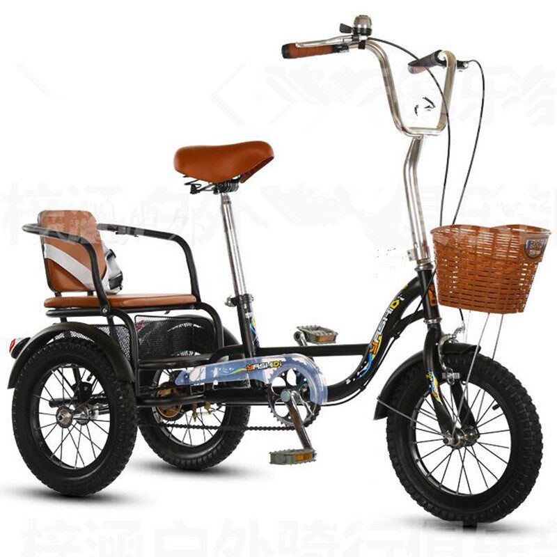 Multi-select Yesseri Senior three-wheeled bicycle Elderly foot pedal tricycle adult force pedalling and casual car