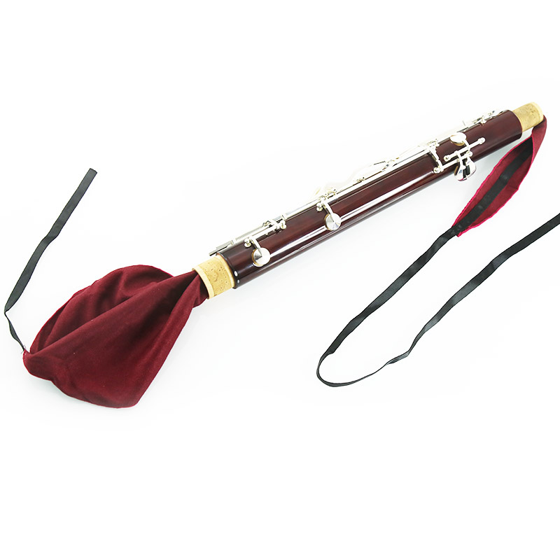 Bassoon large pipe through strip Bubasson inner chamber cleaning cloth wipe mop S tube suction water mouth cloth maintenance set