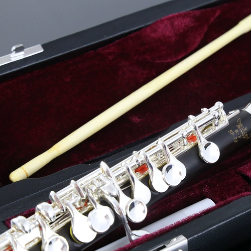 Немецкие рофические флейты фьюзы Piccolo Ebony Tube Белая медная серебряная серебряная клавиши и флейта чернокожие флейты