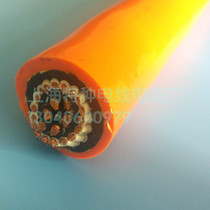 Orange PUR polyurethane flexible underwater cable 36 40 42 50 60 core with tensile steel wire cold resistant cable