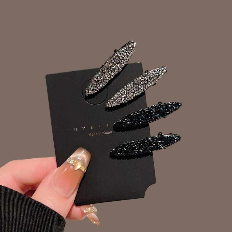 New High-End Style Full Diamond Bow Hair Clip, Side Bangs Clip, Hairpin, Hair Accessory, Mini Duckbill Clip New High-End Style Full Diamond Bow Hair Clip, Side Bangs Clip, Hairpin, Hair Accessory, Mini Duckbill Clip