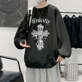 Ретро утепленная толстовка, демисезонный утепленный лонгслив, в американском стиле