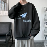 Ретро утепленная толстовка, демисезонный утепленный лонгслив, в американском стиле