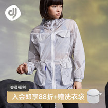 Focus Universe Micro-Light Sports Jacket Women Fall New Loose Casual Lianhood Cardiovert Blouses Long Drawing Rope