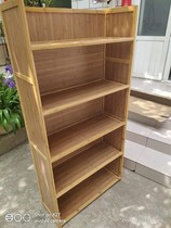 Floor-to-ceiling simple solid wood childrens simple bookcase desk on the surface of the student small bookshelf shelf Economical with door