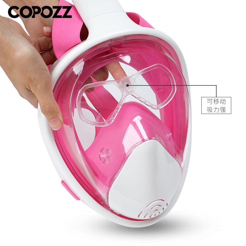 COPOZZ snorkeling mask Near-lens mirror frame full dry diving mirror snorkeling triple-treasure glasses diving equipment
