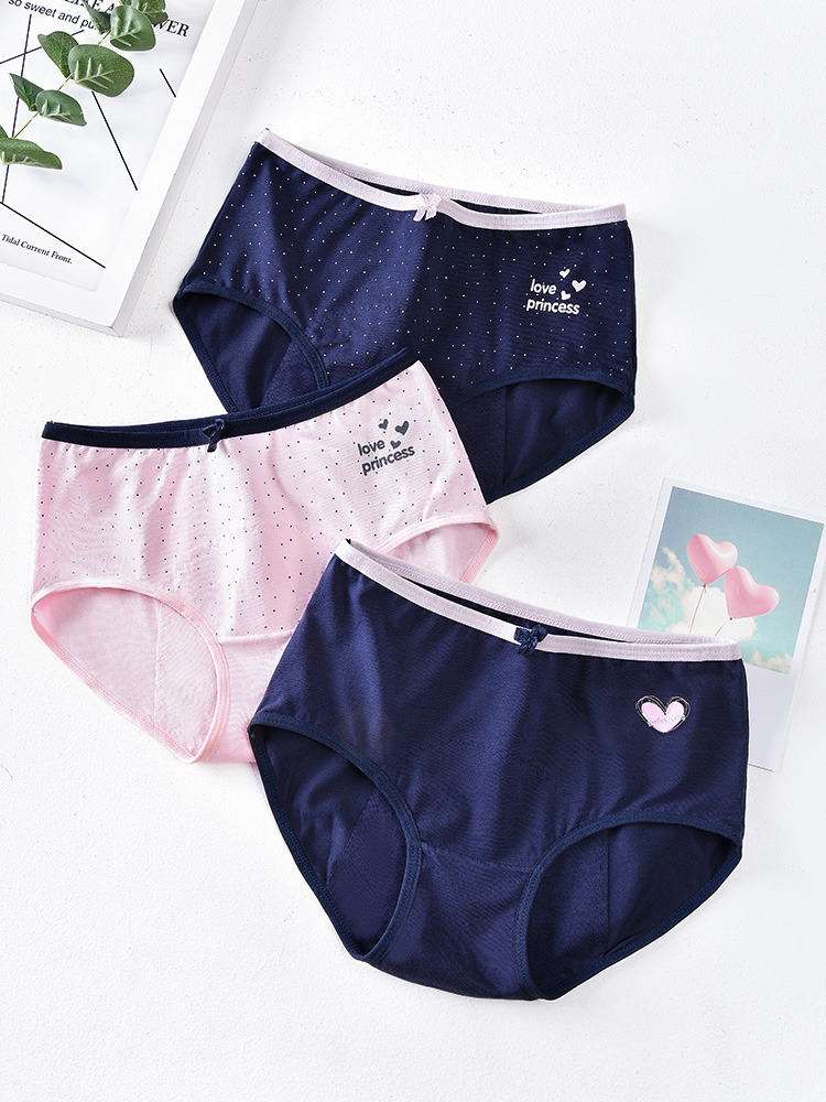 Girls physiological period underwear 12-13 years old menstrual leak-proof pure cotton student little girl middle and large children menstrual holiday pants